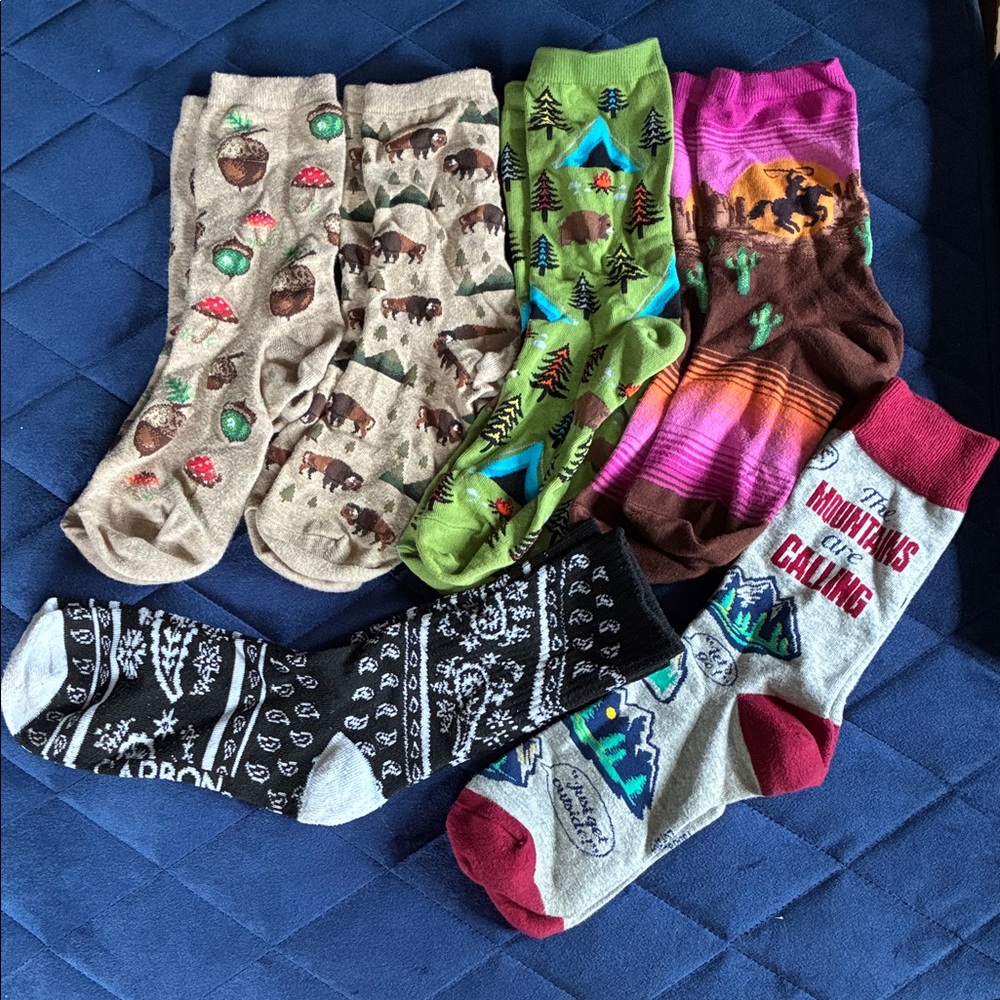 Printed Crew Sock Bundle